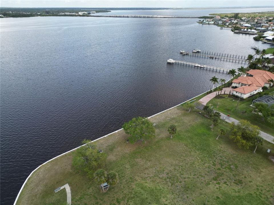 aerial view of Gulf Cove Park