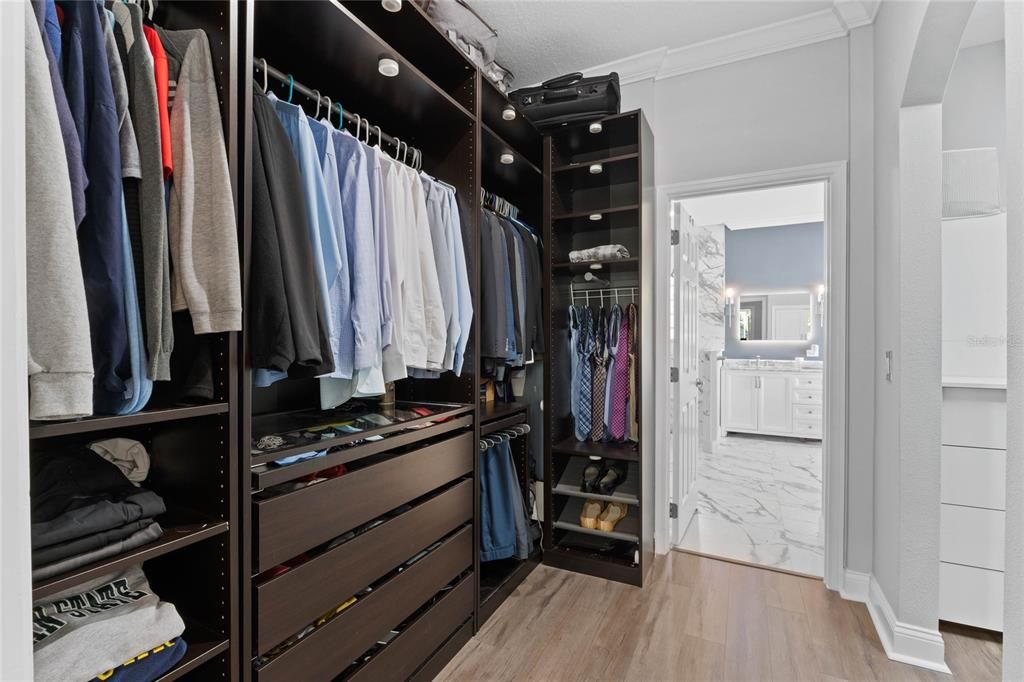 Primary custom closet