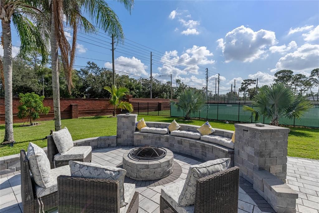 Firepit entertaining area