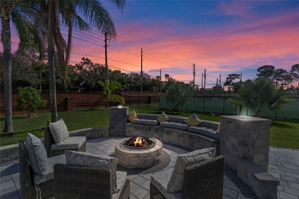 Firepit entertaining area