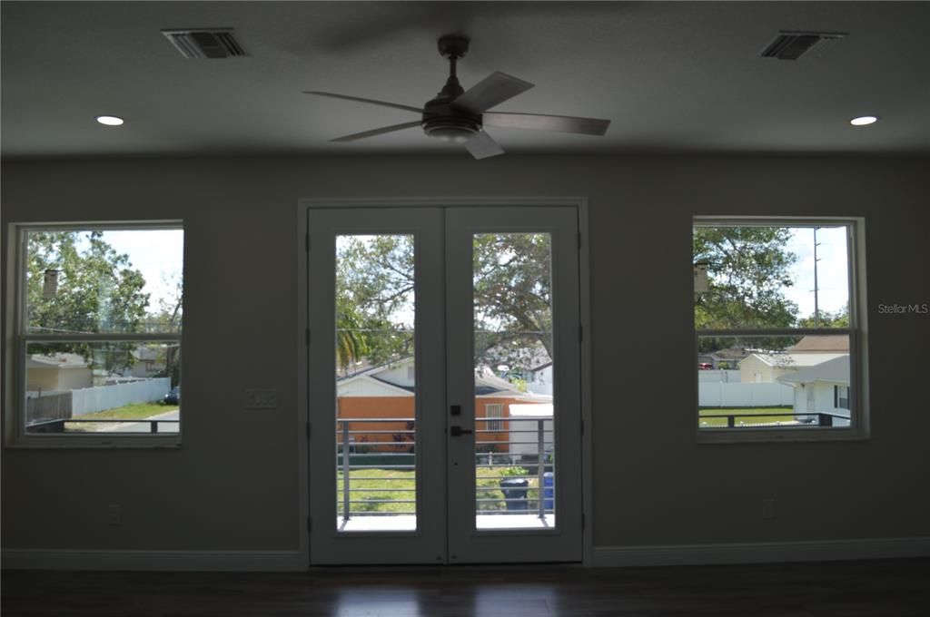 Upstairs balcony entrance