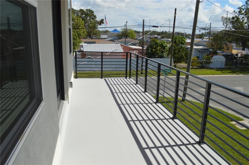 Upstairs balcony