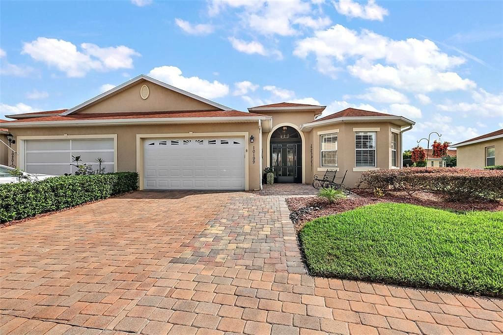 Exterior with extended driveway