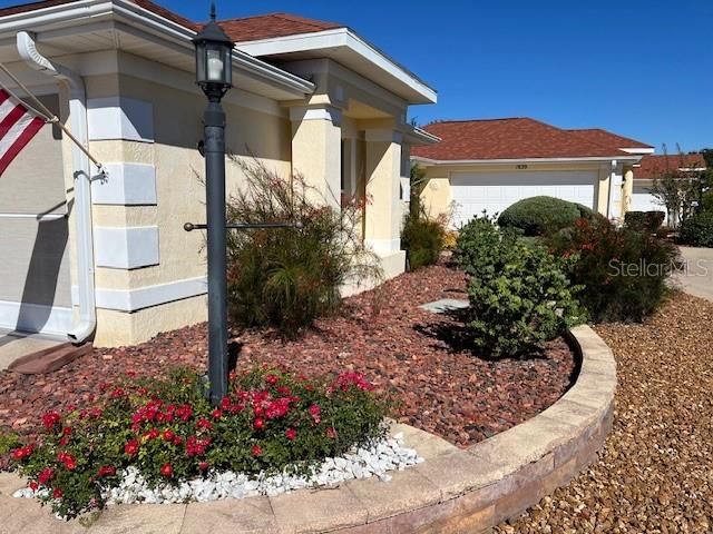 Landscaped front yard