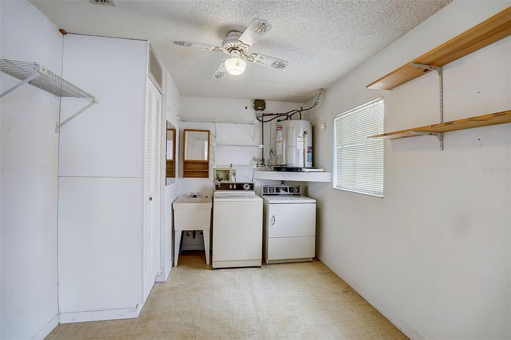 Laundry room on first floor