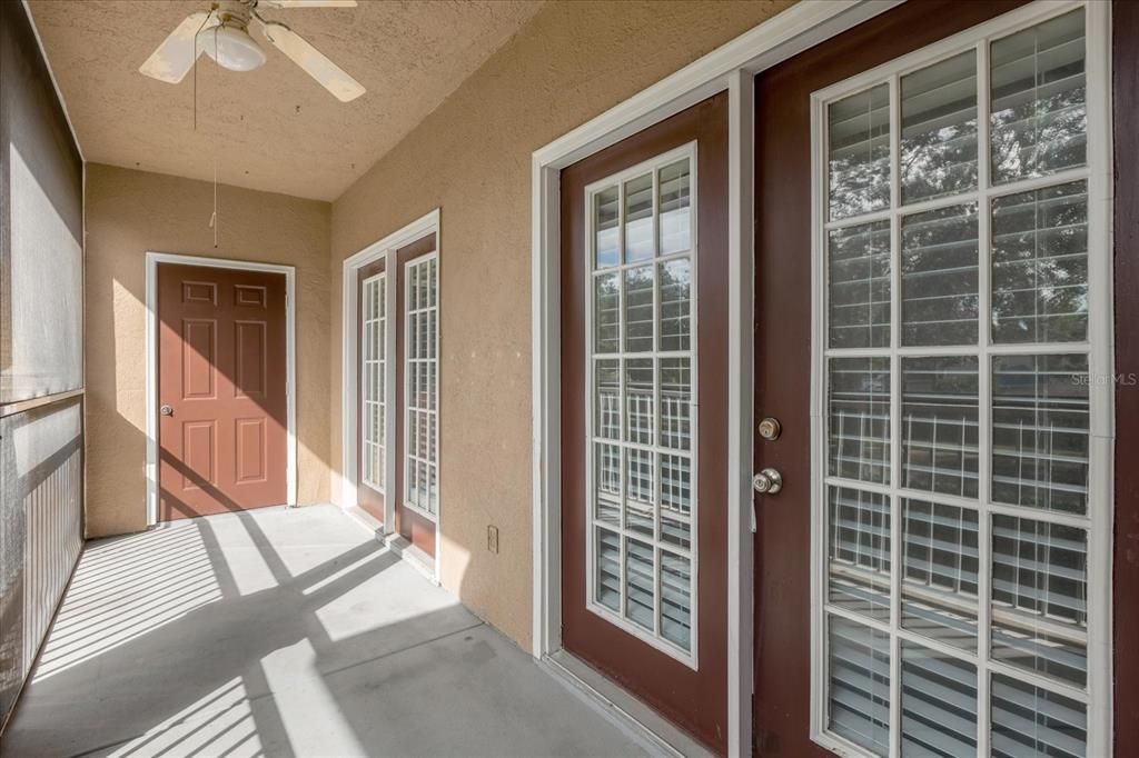 Access from Master Bedroom and Living area.