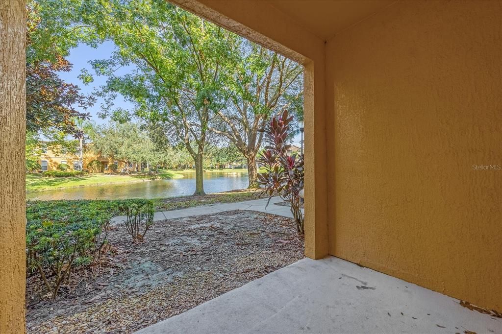 Private Patio Outside Kitchen