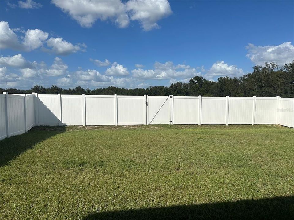 large fenced yard!