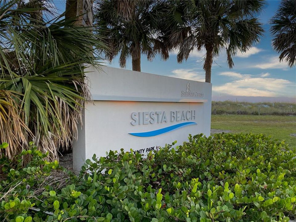 Adjacent to Siesta Key Beach