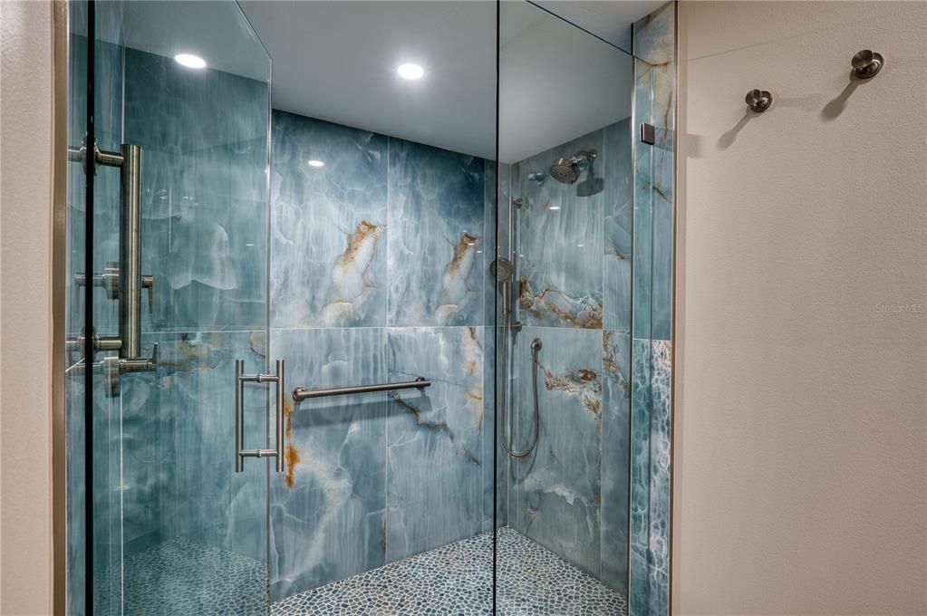 Granite shower walls