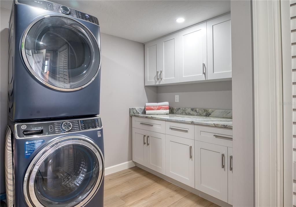 Laundry Room w/plenty of cabinets