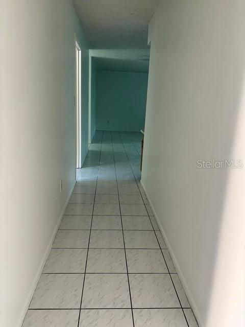 Hallway to the family room