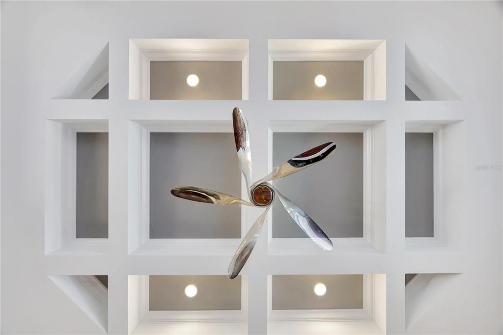 Great Room ceiling and fan