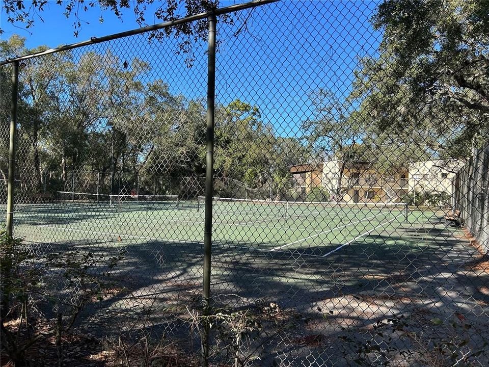 Community tennis courts