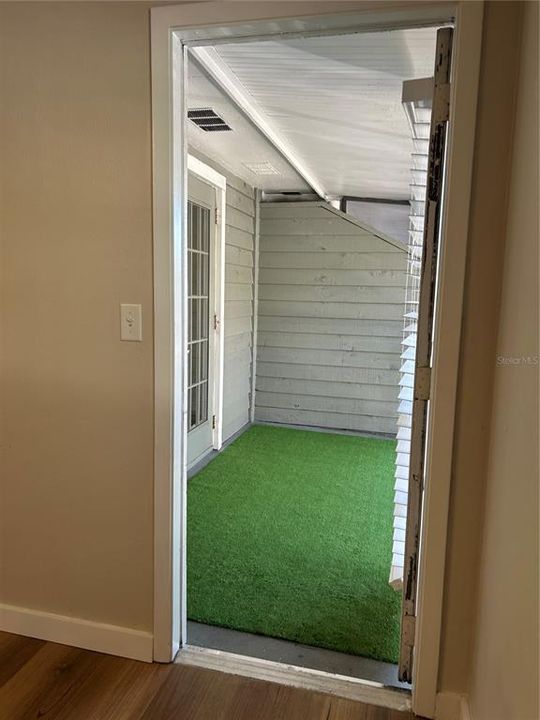 Patio with access to both bedrooms