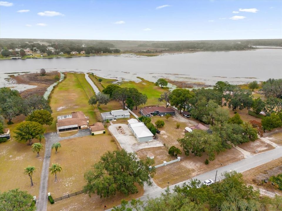 Ariel view of lot & Smith Lake