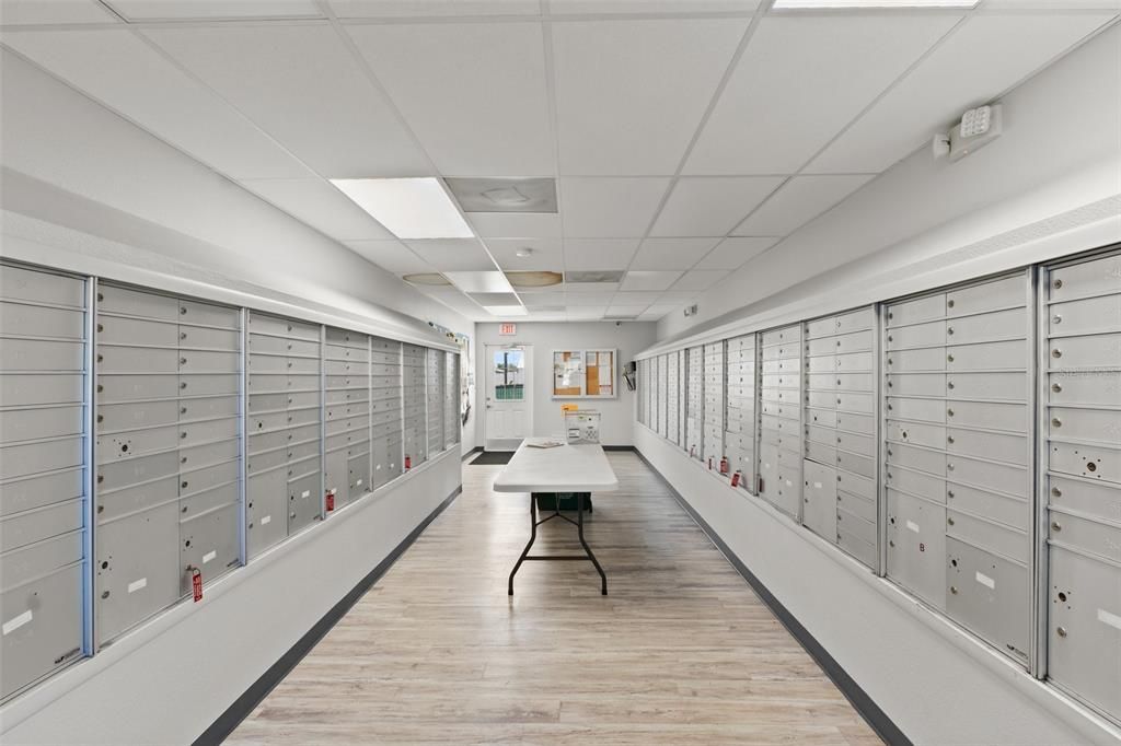 Amenities building - mailroom