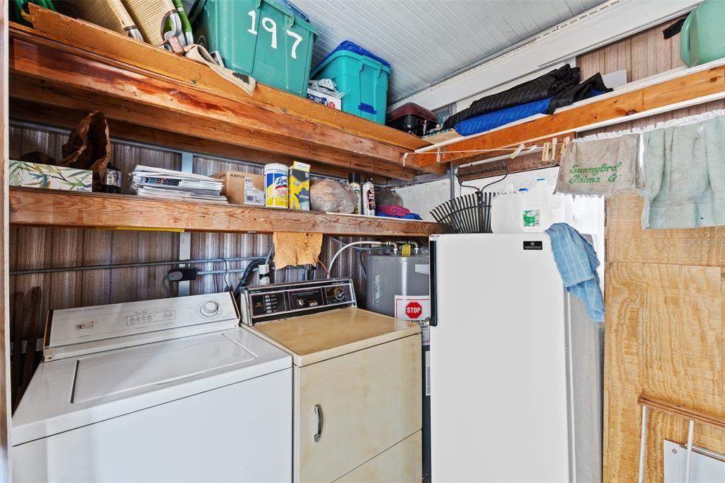 Washer, dryer and additional refrigerator