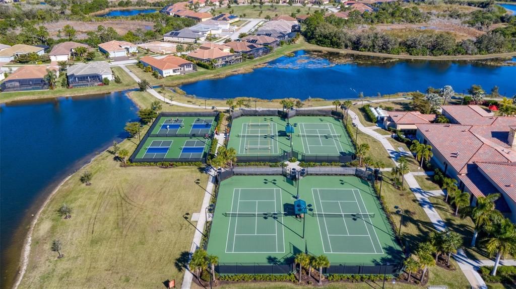 Aerial of community amenities