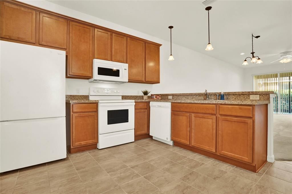 Kitchen offers 42" Upper Cabinetry with Crown Molding Trim