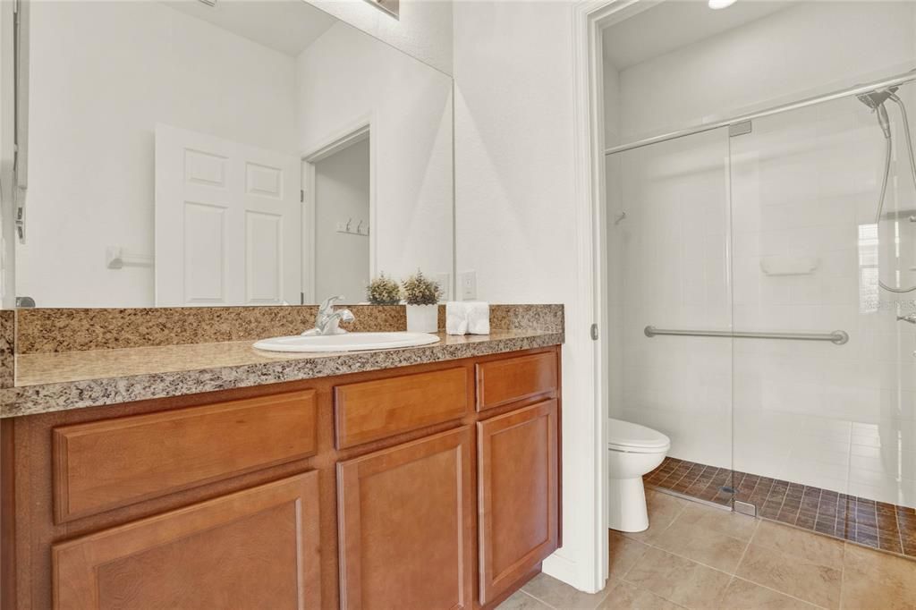 Master Bathroom features a Comfort Height Vanity