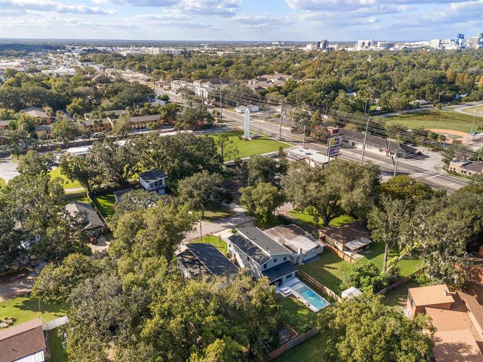 Aerial view of the community