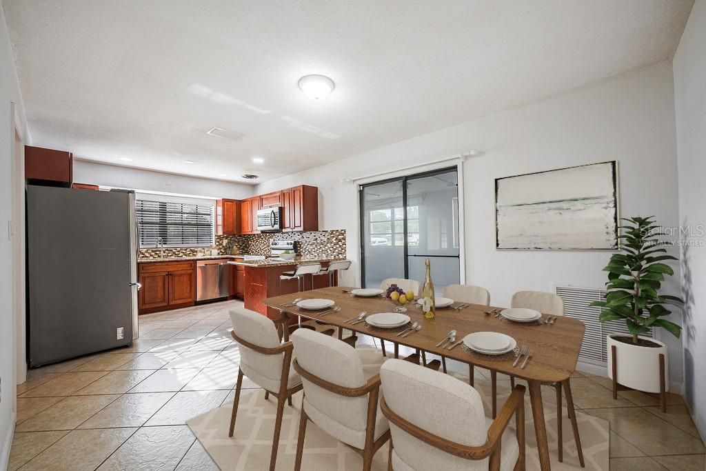 EAT-IN KITCHEN. Virtually Staged.