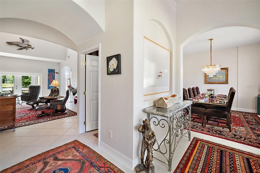 View of Dining & Living/Great Room from Foyer.