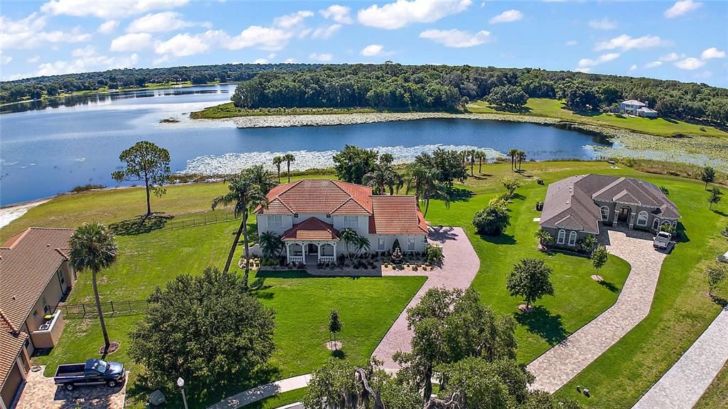 A beautiful waterfront setting on nearly 1 acre.