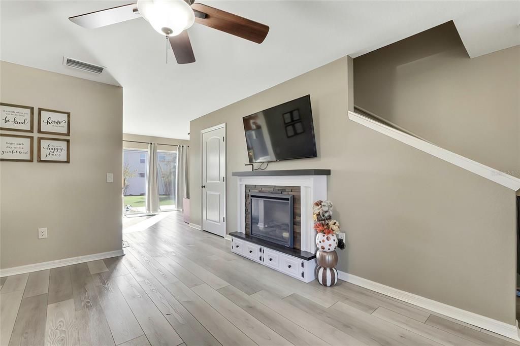 Living Room with fire place