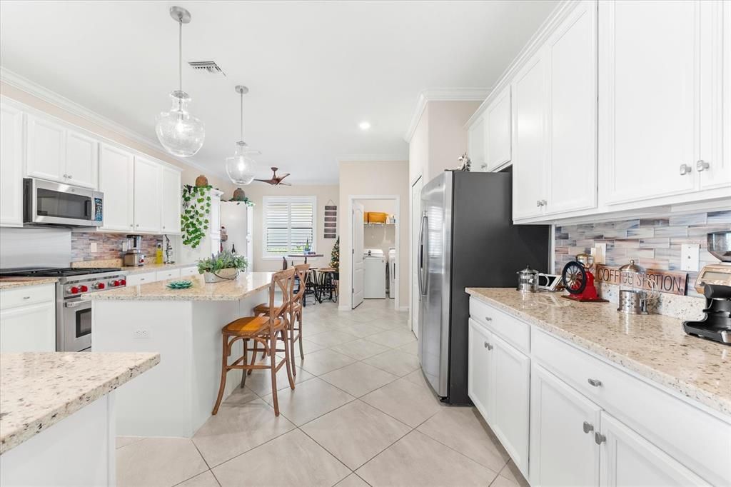 Kitchen with island.  Largest kitchen lay out in Polo Run.