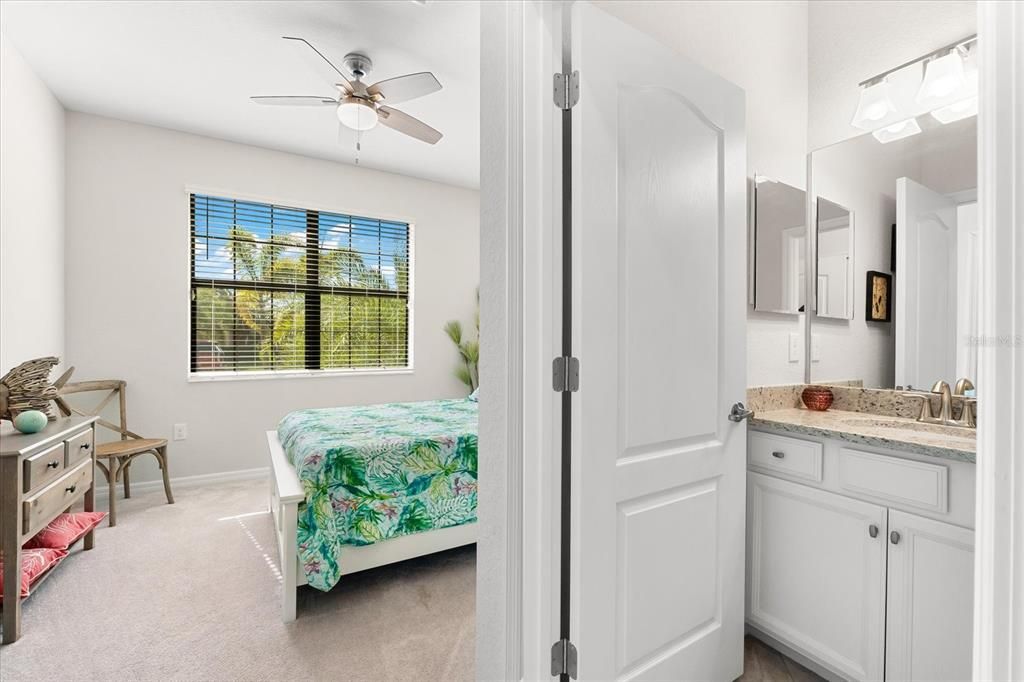 Bedroom 2 with ensuite bathroom.