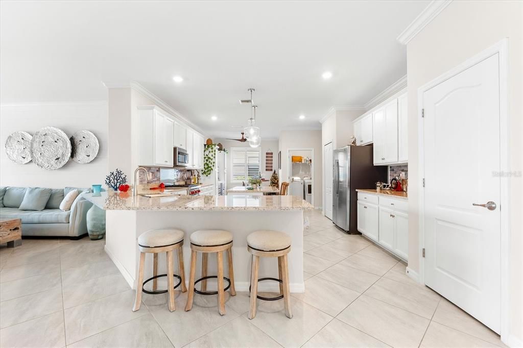 Kitchen with upgraded features & fixtures.