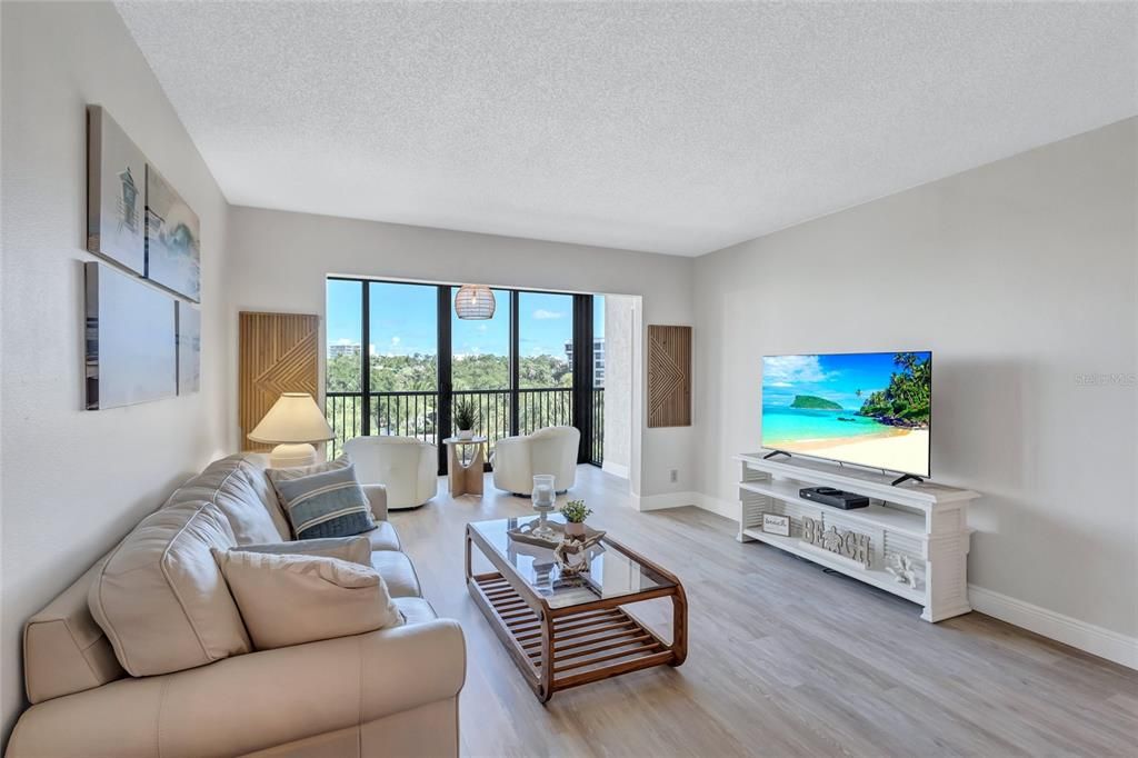 Living Room to Sunroom View