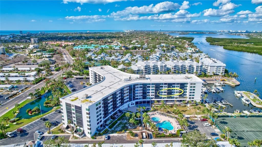 Condo has direct views of the Pool and Intercoastal Waterway