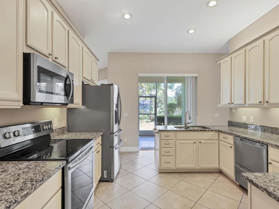 Kitchen with SS Appliances