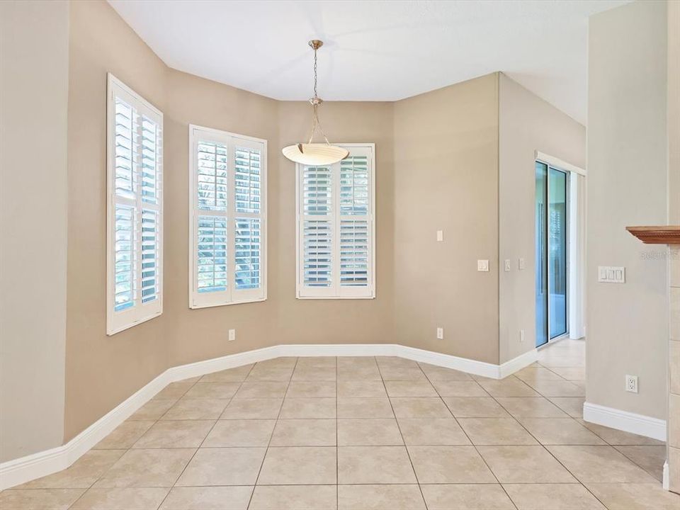 Dining area in Family room