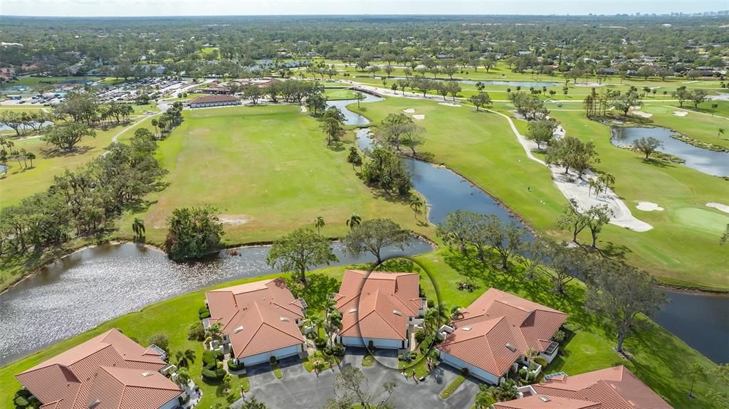 Panoramic water & golf course views