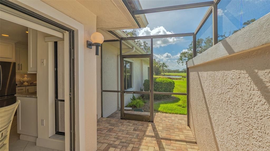 Privacy wall and more views of the golf course