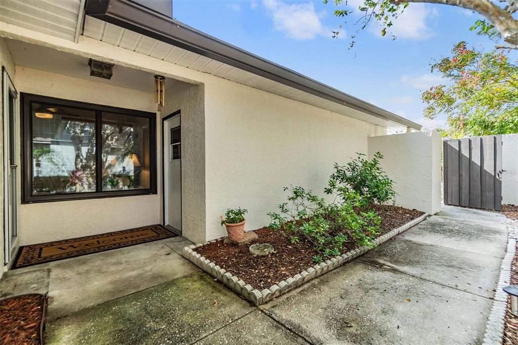 Entry to home and garage