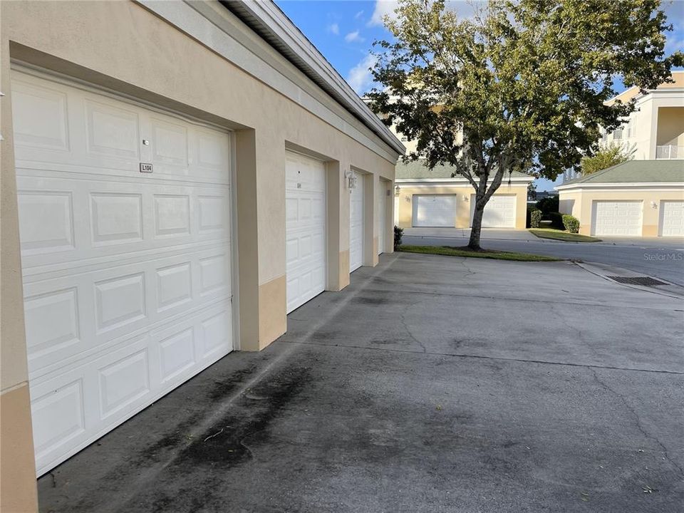 You'll have a private garage and dedicated driveway parking space