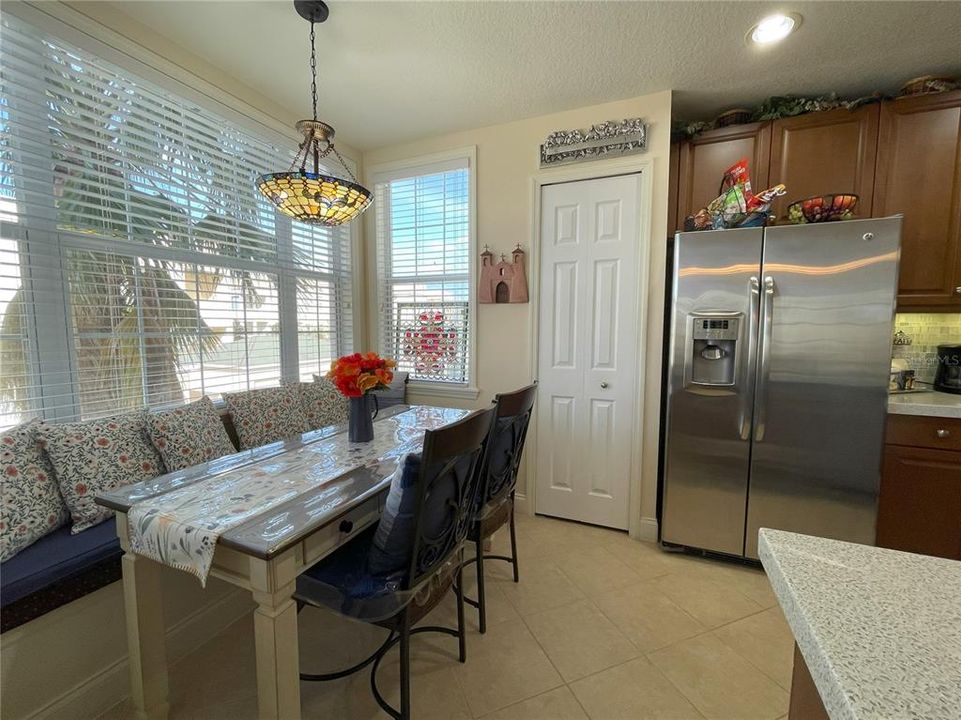 Pantry and eat-in kitchen area