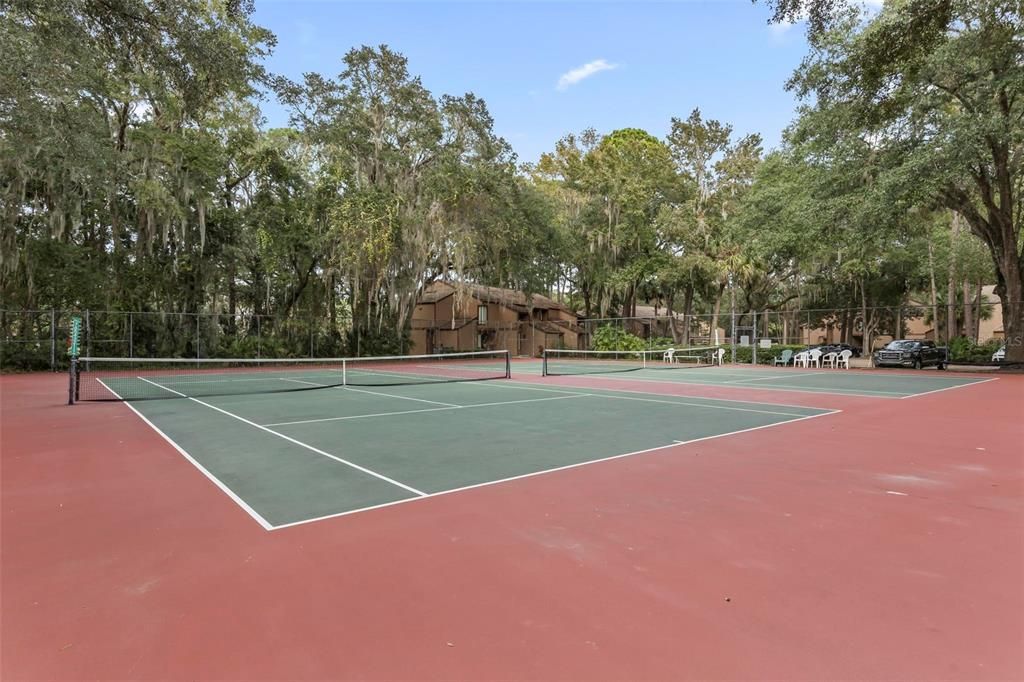 Community tennis courts