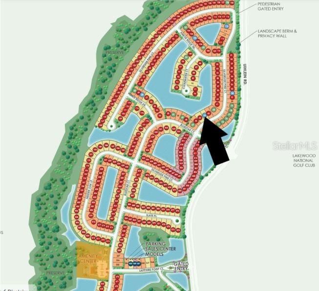 Site map: Lot 44 w/ water view