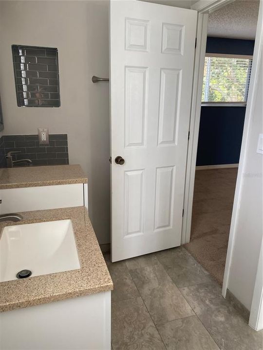 Bonus room walk in closet with attic access