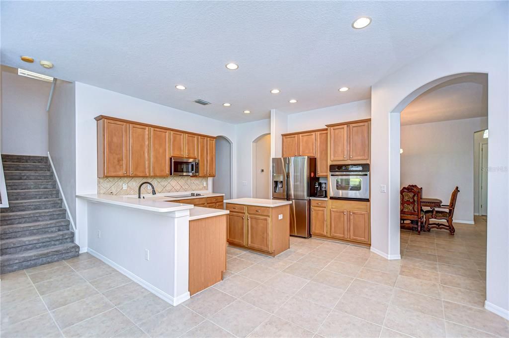 Kitchen and family room!