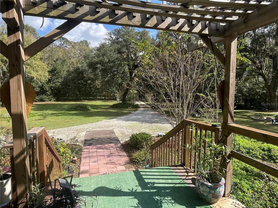 Looking out From Front Porch