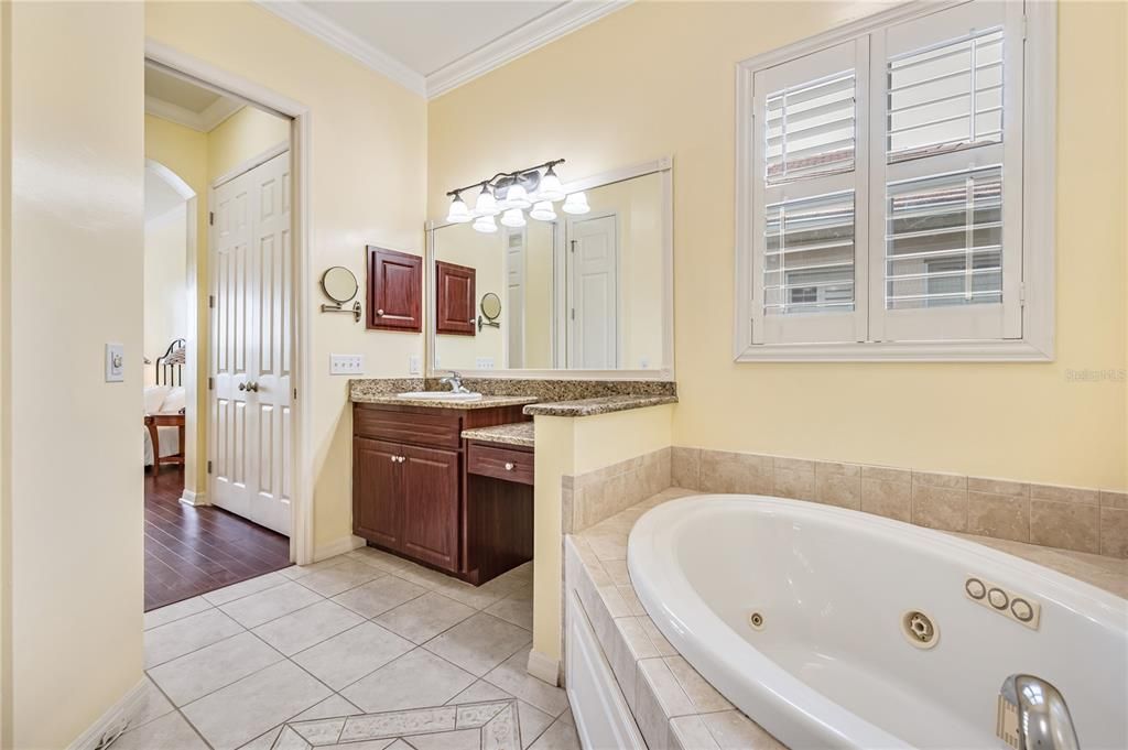 Master Bathroom with jacuzzi tub