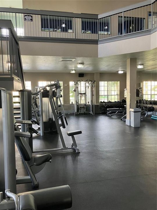 Gym w/ stairs to club area