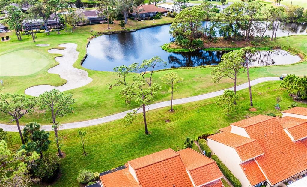 Aerial View Behind House